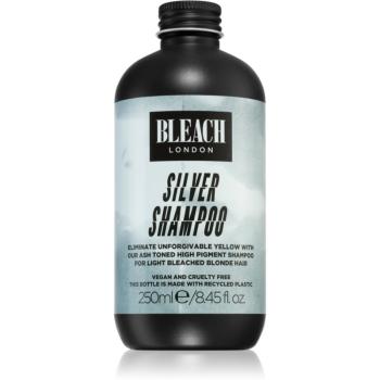 Bleach London Silver sampon világos és szőke hajra árnyalat Silver 250 ml