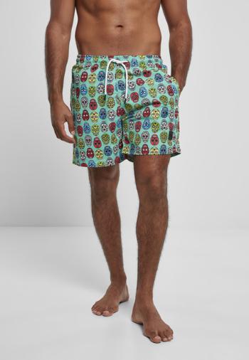 Urban Classics Pattern Swim Shorts calavera aop - L