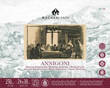 Blok pro kresbu Magnani Annigoni 24x30cm 250g 100% bavlna