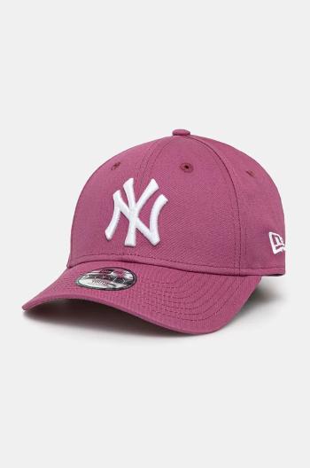 Kšiltovka New Era NEW YORK YANKEES růžová barva, hladká, 60565574