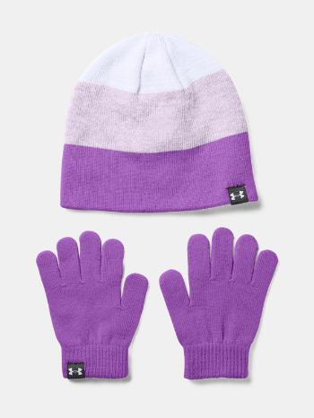 Under Armour G Beanie Glove Combo Set dětský Fialová