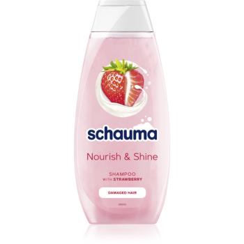 Schwarzkopf Schauma Nourish & Shine posilující šampon pro poškozené vlasy s vůní jahod 400 ml