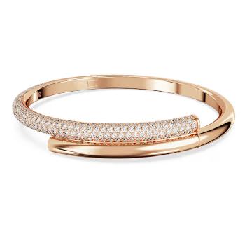 Swarovski Pevný růžovozlacený náramek s krystaly Dextera 5700932 16 cm