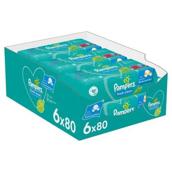 PAMPERS Fresh Clean vlhčené obrúsky 4 balenia = 320 ks