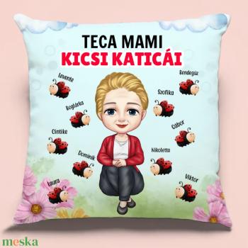 Mama kicsi katicái - ajándék párna mamáknak
