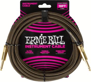 Ernie Ball Braided Instrument Cable Straight/Straight 5,5 m Egyenes - Egyenes Hangszórókábel