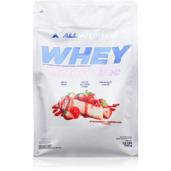 Allnutrition Whey Lactose Free syrovátkový protein bez laktózy příchuť Strawberry Cheesecake 700 g