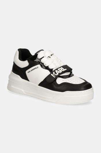 Kožené sneakers boty Karl Lagerfeld KREW MAX bílá barva, KL63321