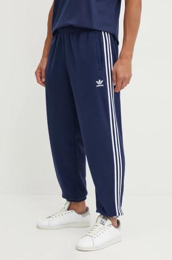 Kalhoty adidas Originals pánské, tmavomodrá barva, vzorované, IZ2489