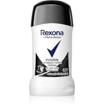 Rexona Invisible on Black + White Clothes Antiperspirant tuhý antiperspirant 48h 40 ml