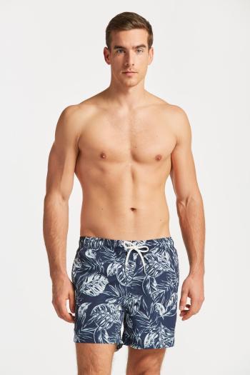 PLAVKY GANT CF TROPICAL LEAVES PRINT SW SHORTS MARINE