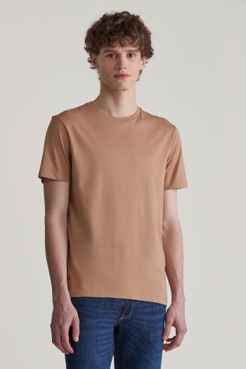 TRIČKO GANT REG SHIELD SS T-SHIRT WARM KHAKI