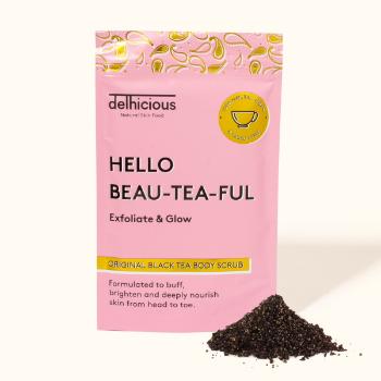 Delhicious Original Black Tea Body Scrub tělový peeling 100 g