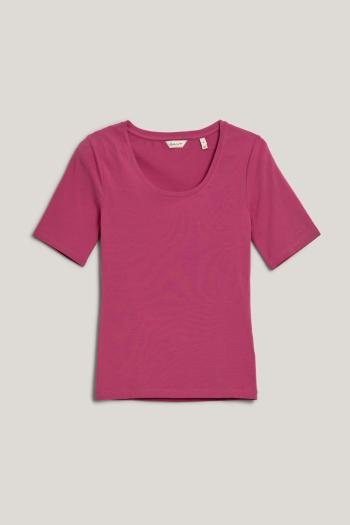 TRIČKO GANT SLIM COT/ELA SS SCOOP NECK TOP SILKY PURPLE