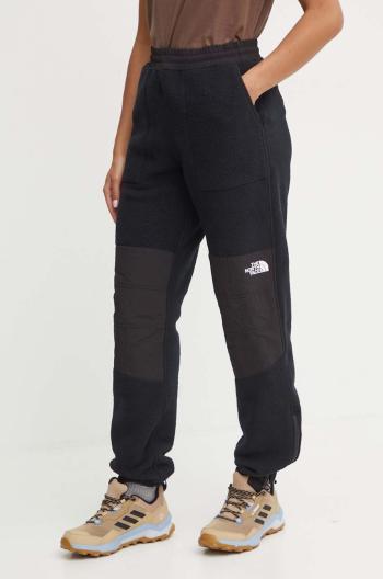 Tepláky The North Face Retro Denali Pant černá barva, hladké, NF0A88YSJK31