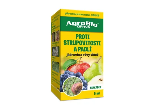Přípravek proti strupovitosti a padlí AGROBIO Sercadis 5ml