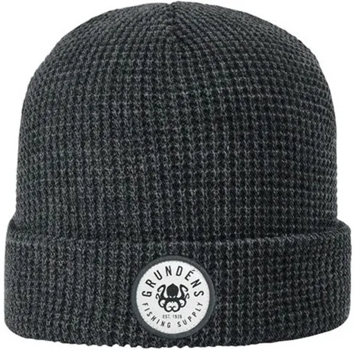 Grundéns čepice kracken waffle beanie - heather charcoal