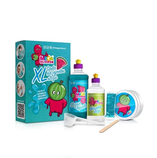 MEGASLIZOUN - sada na výrobu slizu XL, tyrkysová - Megabublina