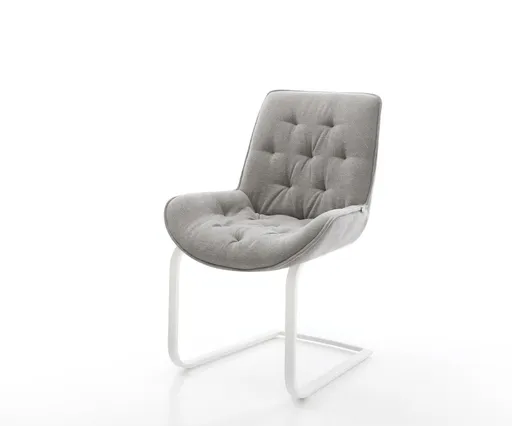 Jídelní židle Taimi-Flex látka Měkký šedá jídelní židle plochý