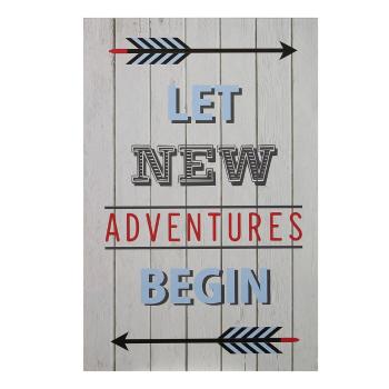 Gyerek kép 30x45 cm Let New Adventures Begin – Premier Housewares