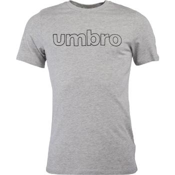 Umbro LINEAR LOGO GRAPHIC TEE Pánské triko, šedá, velikost