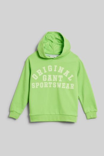 MIKINA GANT ORIGINAL SPORTSWEAR HOODIE SLIME GREEN