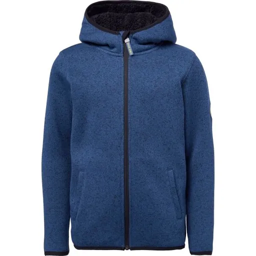 Lewro ZAN Chlapecká fleecová mikina svetrového vzhledu, tmavě modrá, velikost 116-122