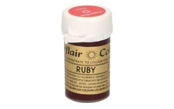 Koncentrovaná gelová barva rudá Ruby - 25 g - Sugarflair Colours