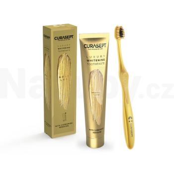 Curasept Luxury Gold zubní pasta 75 ml + zubní kartáček