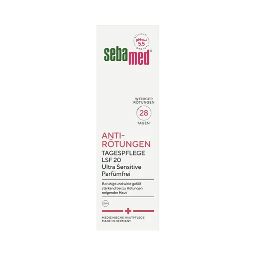 Sebamed Lehký denní krém SPF 20 Anti-Redness (Day Cream) 50 ml