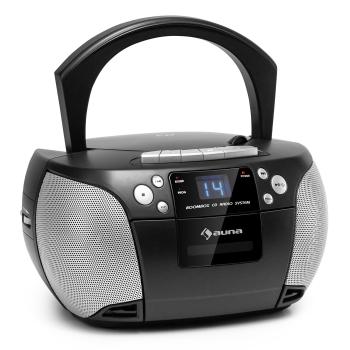 Auna Harper, CD radiomagnetofon, CD přehrávač, bluetooth, kazety, FM, AUX, USB