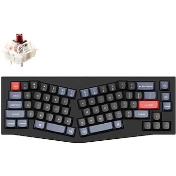 Keychron QMK Q8 65% Ergonomic Gateron G Pro Hot-Swappable Brown Switch Mechanical, Black - US (Q8-C3)