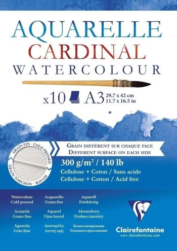Clairefontaine Cardinal Glued Pad Skicář A3 300 g