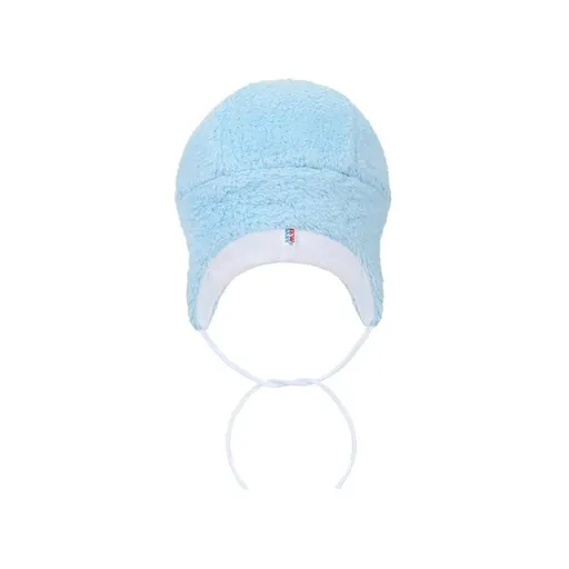 New Baby Zimní čepička  Nice Bear modrá, vel. 68 (4-6m)