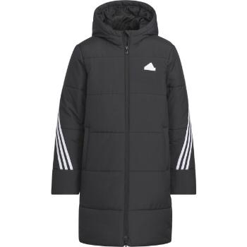 adidas 3-STRIPES PADDED JACKET Dětská zateplená bunda, černá, velikost