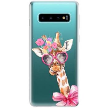 iSaprio Lady Giraffe pro Samsung Galaxy S10 (ladgir-TPU-gS10)