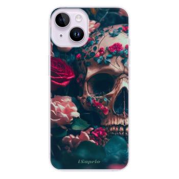 Odolné silikonové pouzdro iSaprio - Skull in Roses - iPhone 14