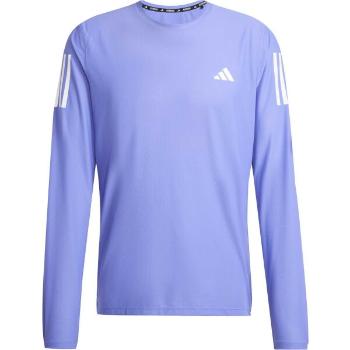 adidas OWN THE RUN LONG SLEEVE TOP Pánské běžecké triko, fialová, velikost