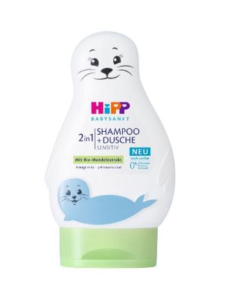 Hipp Babysanft Šampon vlasy a tělo Lachtan 200 ml