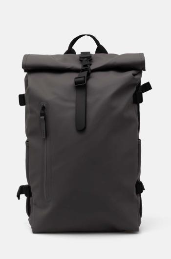 Batoh Rains Rolltop Rucksack Large W3 šedá barva, velký, hladký, 14590-13