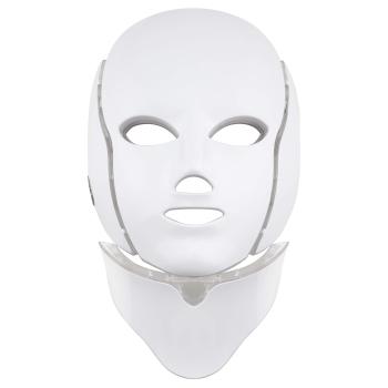 Palsar 7 Ošetřující LED maska na obličej a krk bílá (LED Mask + Neck 7 Colors White)