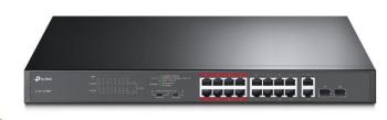 TP-Link CCTV switch TL-SL1218MP (16x100Mb/s, 2xGbE/2xSFP combo uplink, 16xPoE+, 250W)