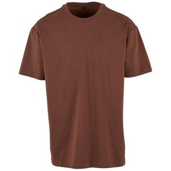 Build Your Brand Pánské tričko Heavy Oversize Tee - Čokoládová | S