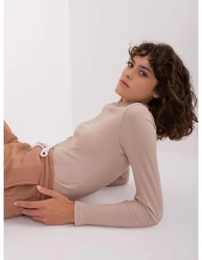 Dámská pruhovaná halenka BASIC FEEL GOOD béžová