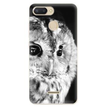 Odolné silikonové pouzdro iSaprio - BW Owl - Xiaomi Redmi 6