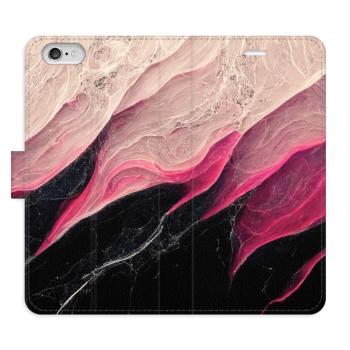 Flipové pouzdro iSaprio - BlackPink Marble - iPhone 6/6S