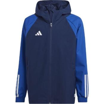 adidas TIRO23 C JACKET Chlapecká fotbalová bunda, tmavě modrá, velikost