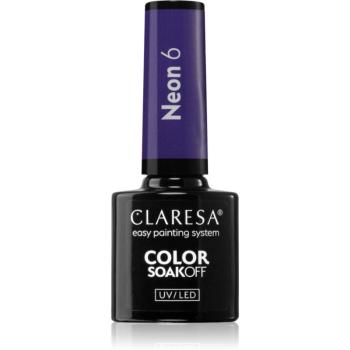 Claresa SoakOff UV/LED Color Neon géles körömlakk árnyalat 6 5 g