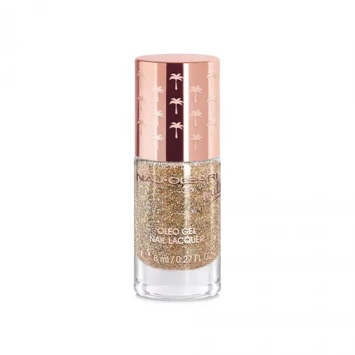Naj-Oleari Oleo gel Nail Lacquer lak na nehty s gelovým efektem -  33 glim.gold 8 ml