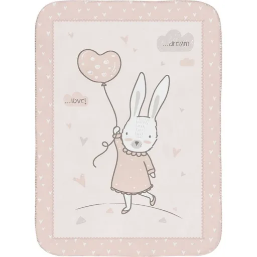 KikkaBoo Dětská deka Super Soft 80 x 110 cm Rabbits in Love